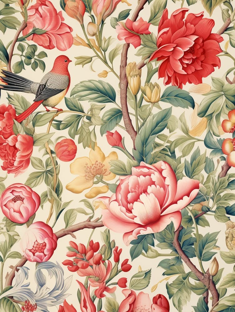 Papier peint floral 142