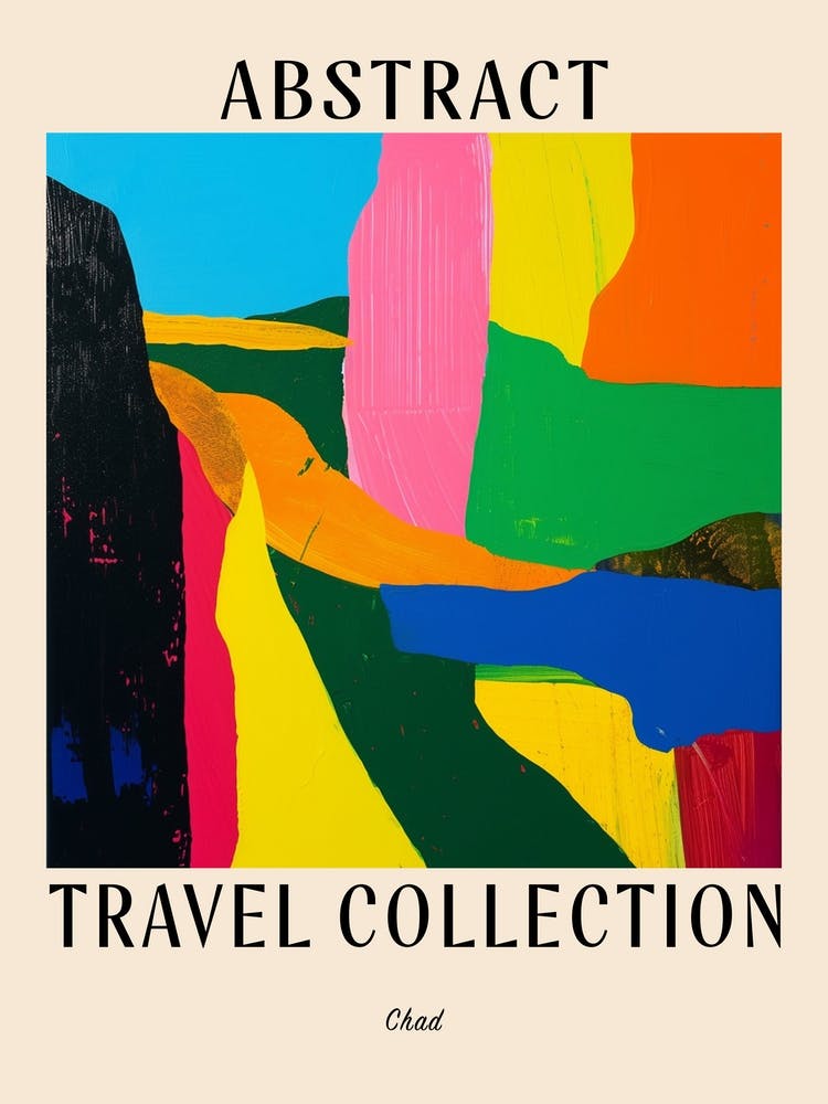 Abstract Travel Collection Poster Chad 1