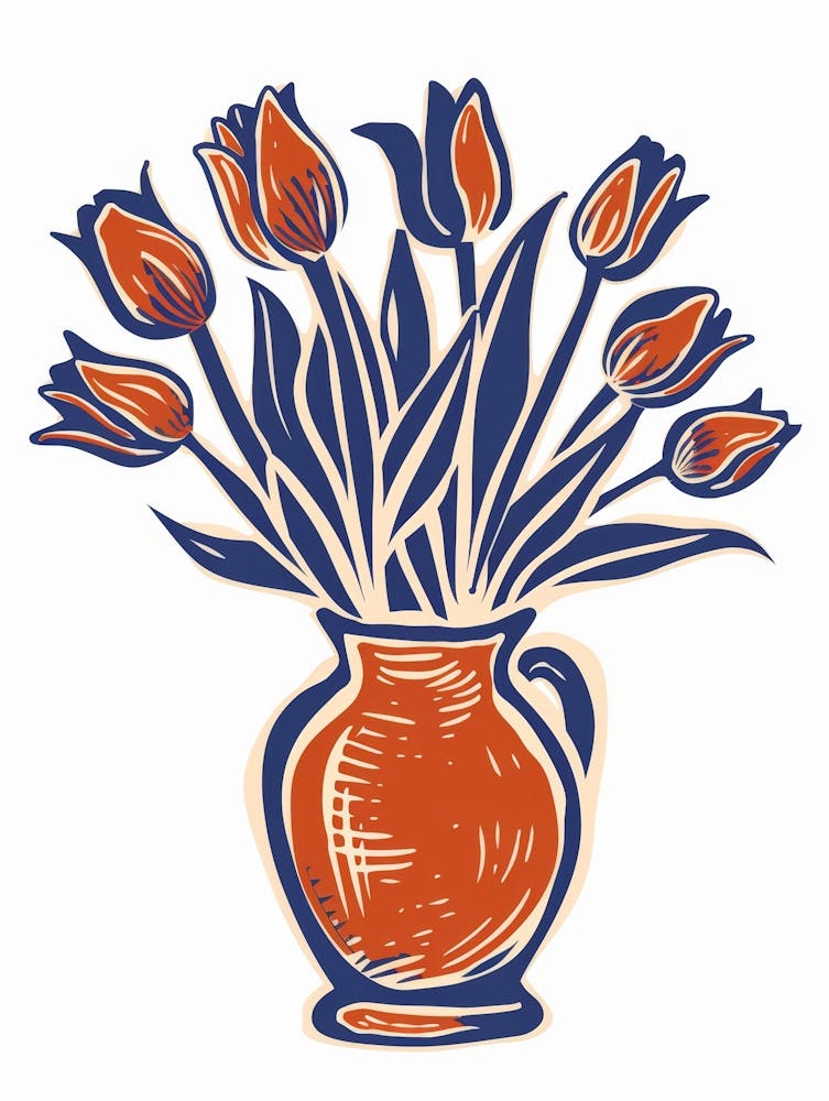Tulips In A Vase 5