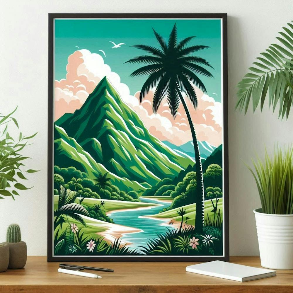 Tropical Landscape Painting