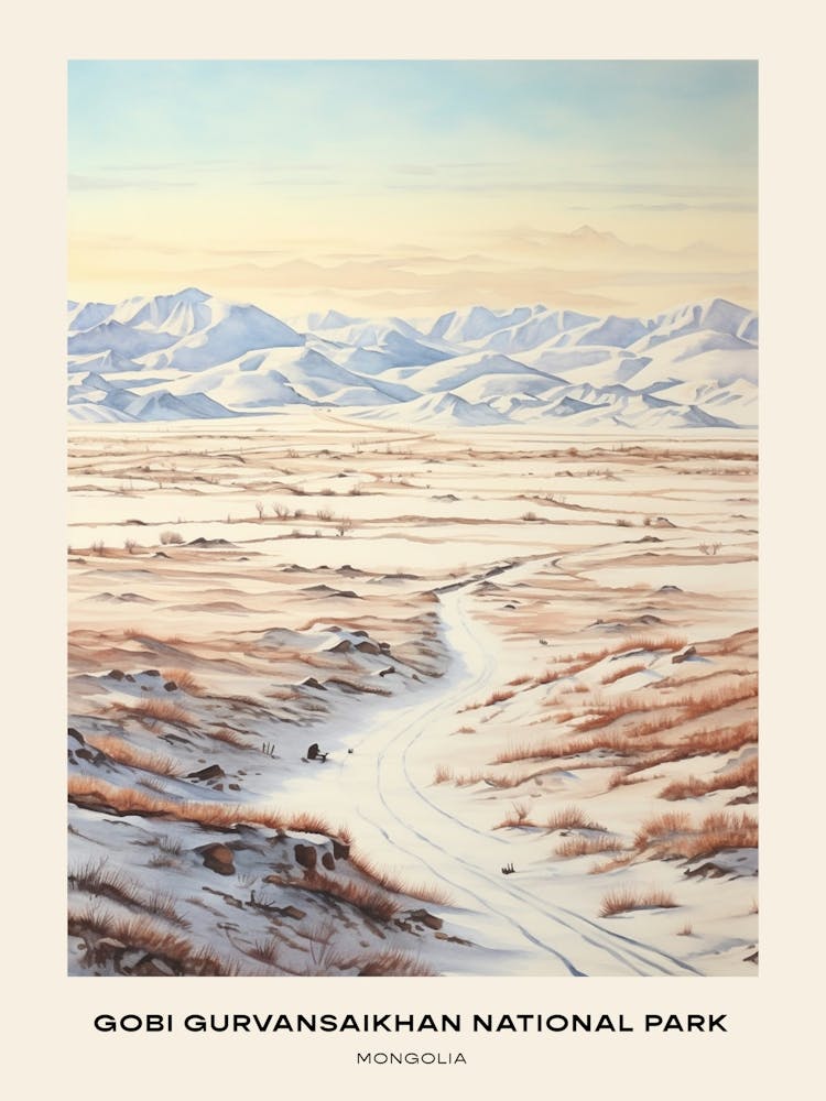 Gobi Gurvansaikhan National Park Mongolia 3 Poster