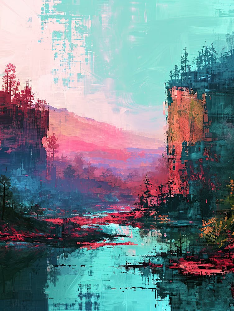 Abstract Landscape | Pixel Art Series 2