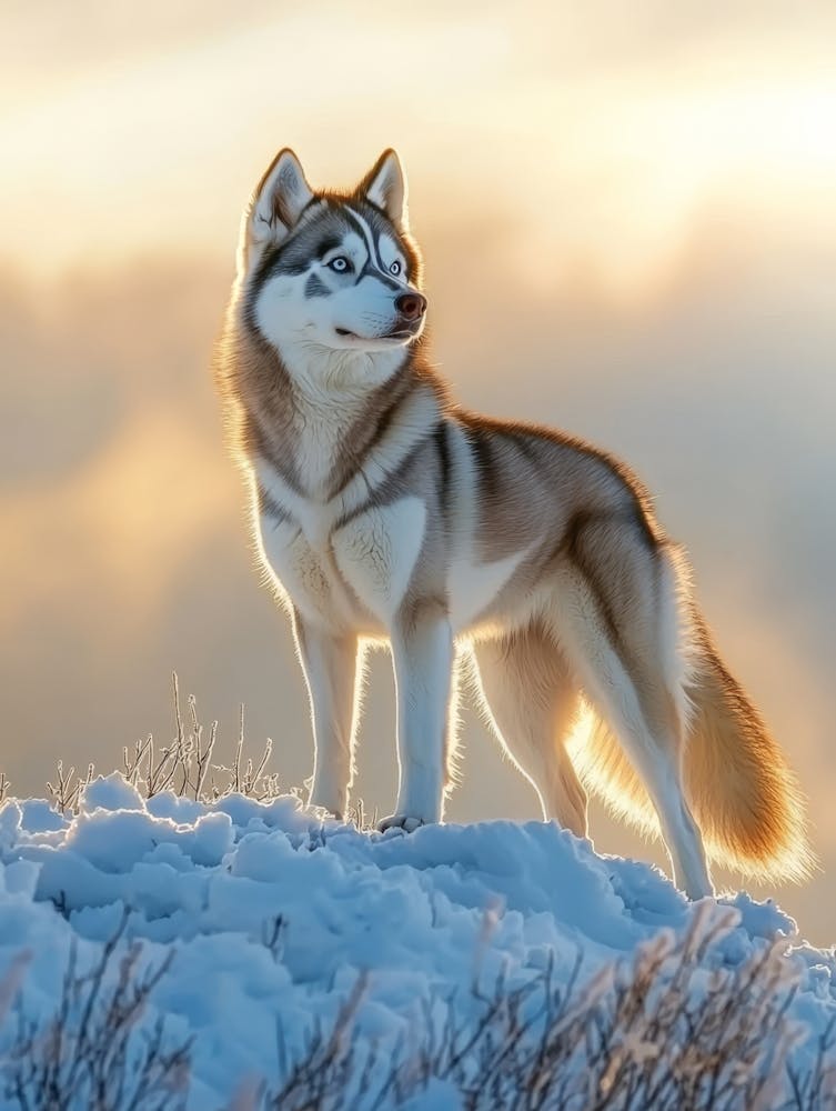 Siberian Husky. Generated with AI. 2