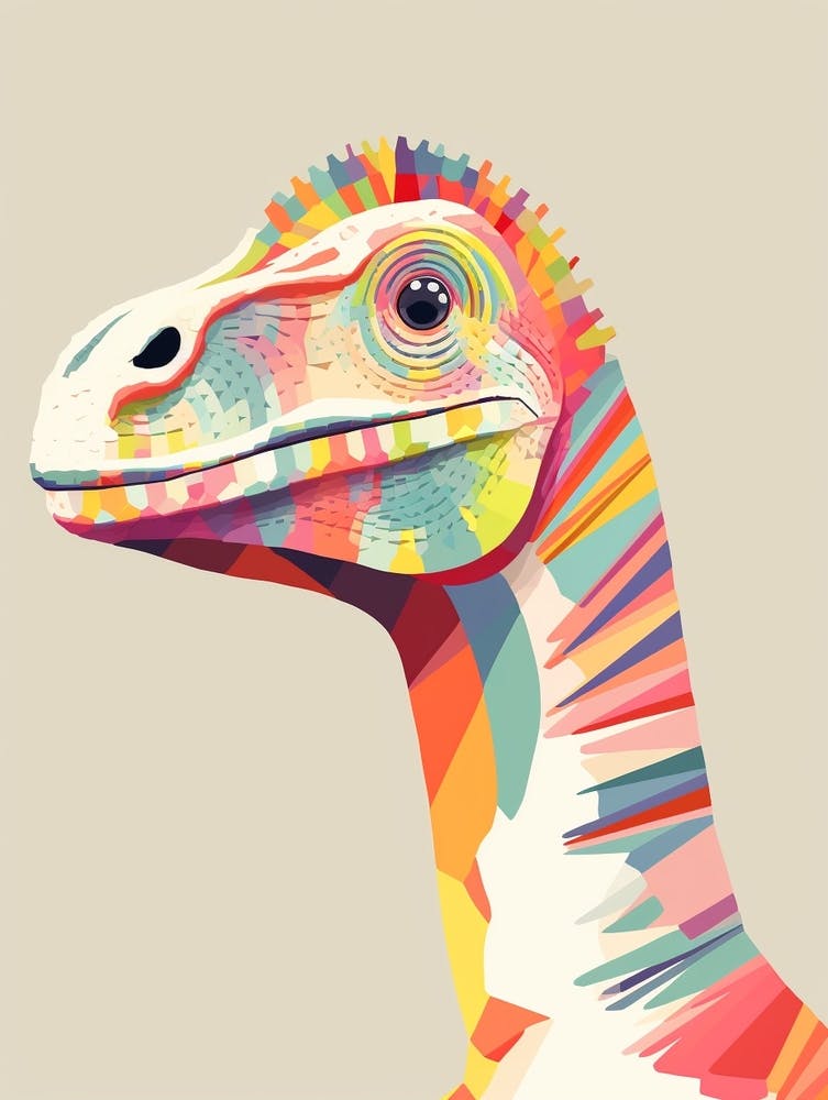 Colourful Dinosaur Lesothosaurus 2