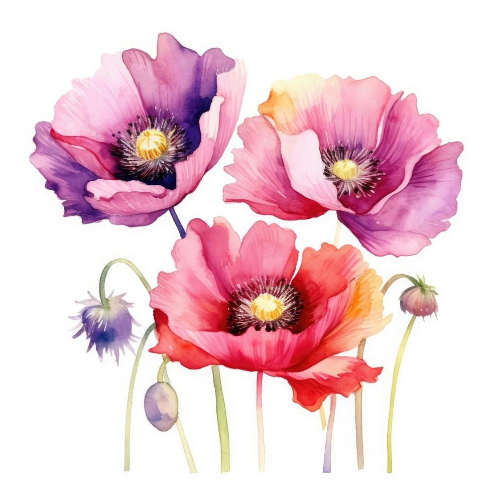Coquelicots Aquarelle 4