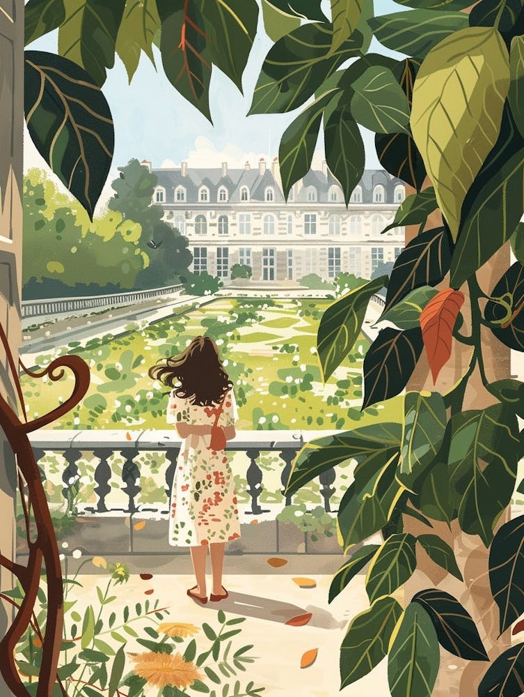 In The Garden Palace Of Versailles Garden France 1