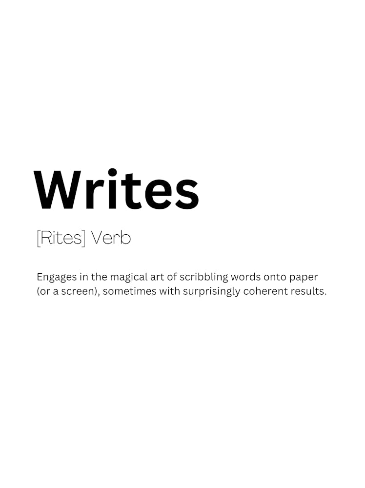 Writes Definition Meaning