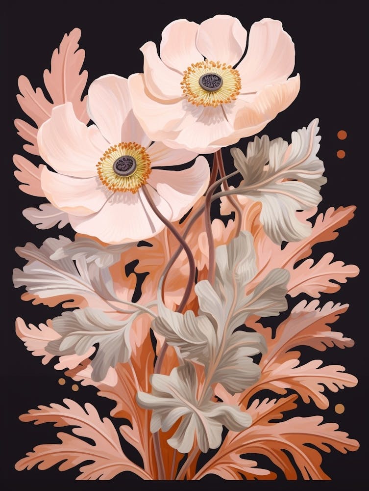 Anemone 3 Flower Painting