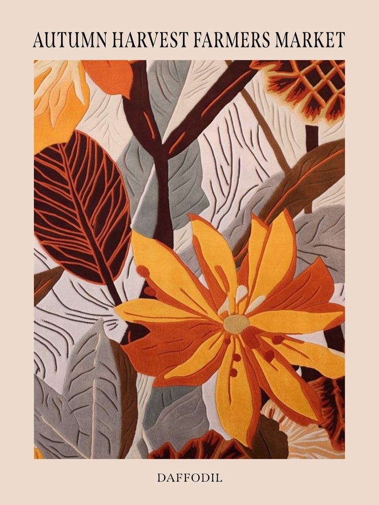 Fall Botanicals Daffodil 2 Poster