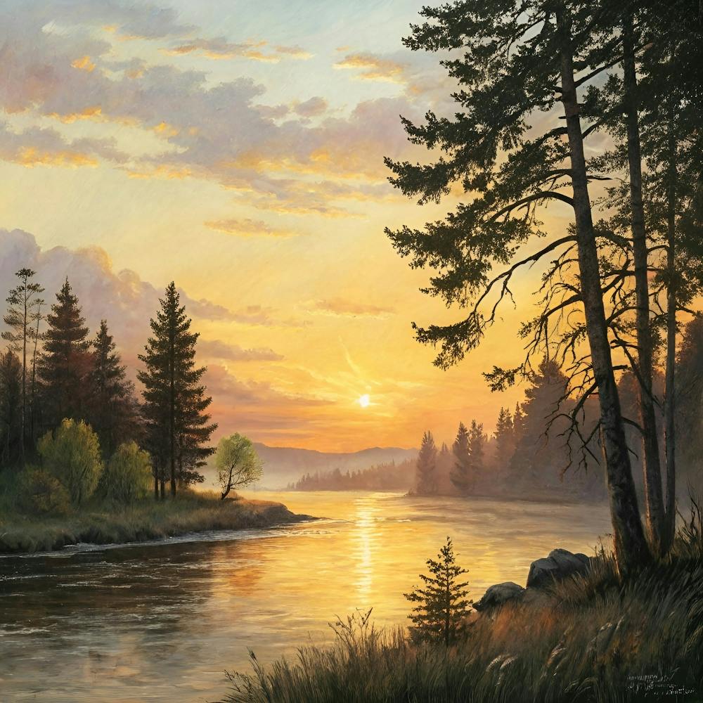 Sunset By The River 10