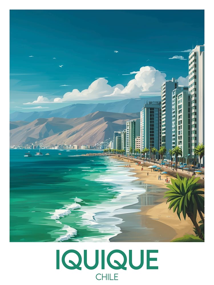 Affiche de voyage Iquique