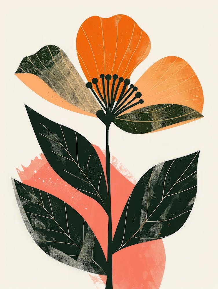Orange Flower Canvas Print