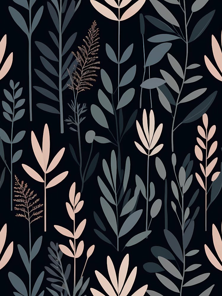 Seamless Pattern With Leaves 9