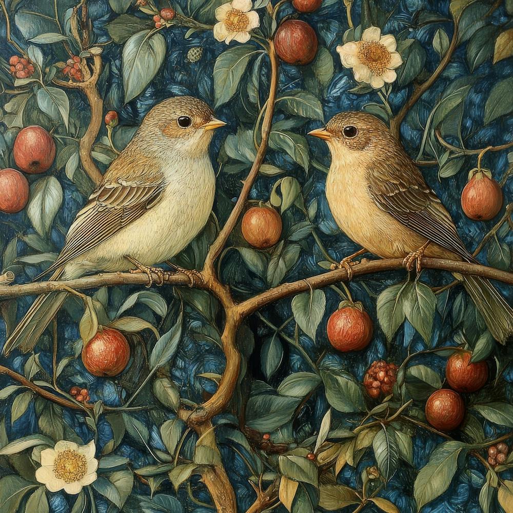 Birds In A Tree Art