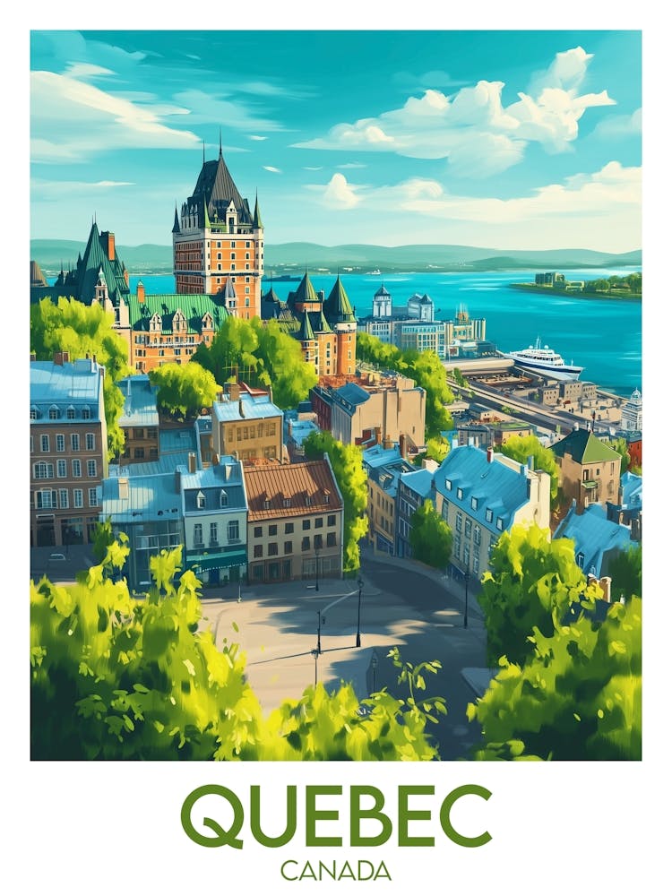 Affiche de voyage Quebec