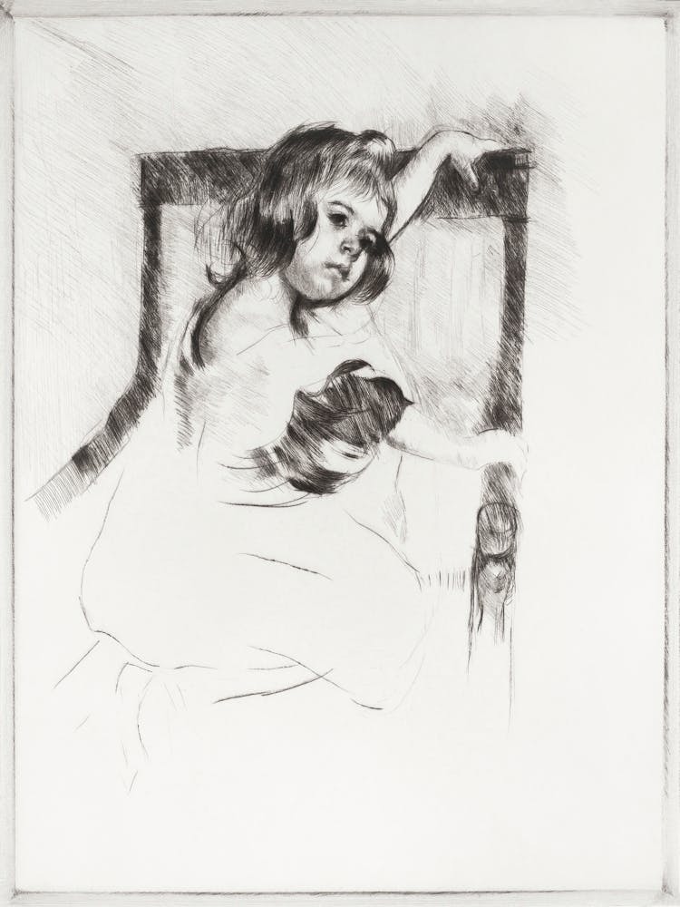 Margot, Resting Arms On Back Of Armchair (1903), Mary Cassatt