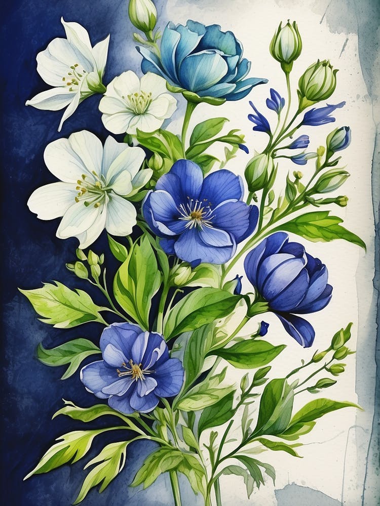 Blue Flowers 2