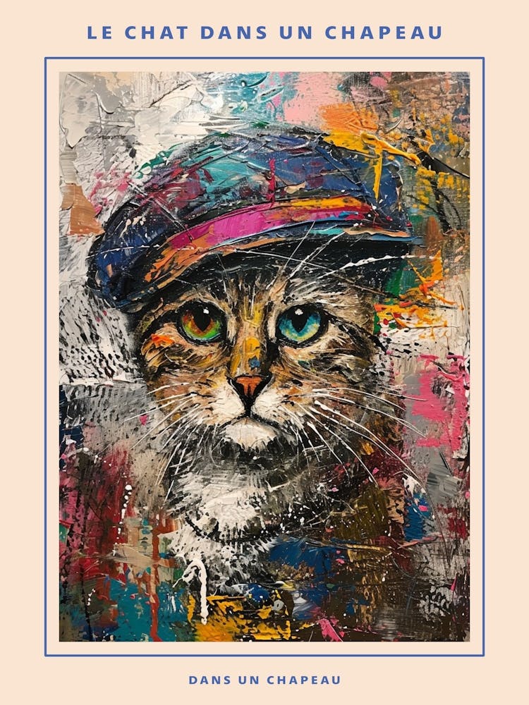 Kitsch Cat In A Beret 1
