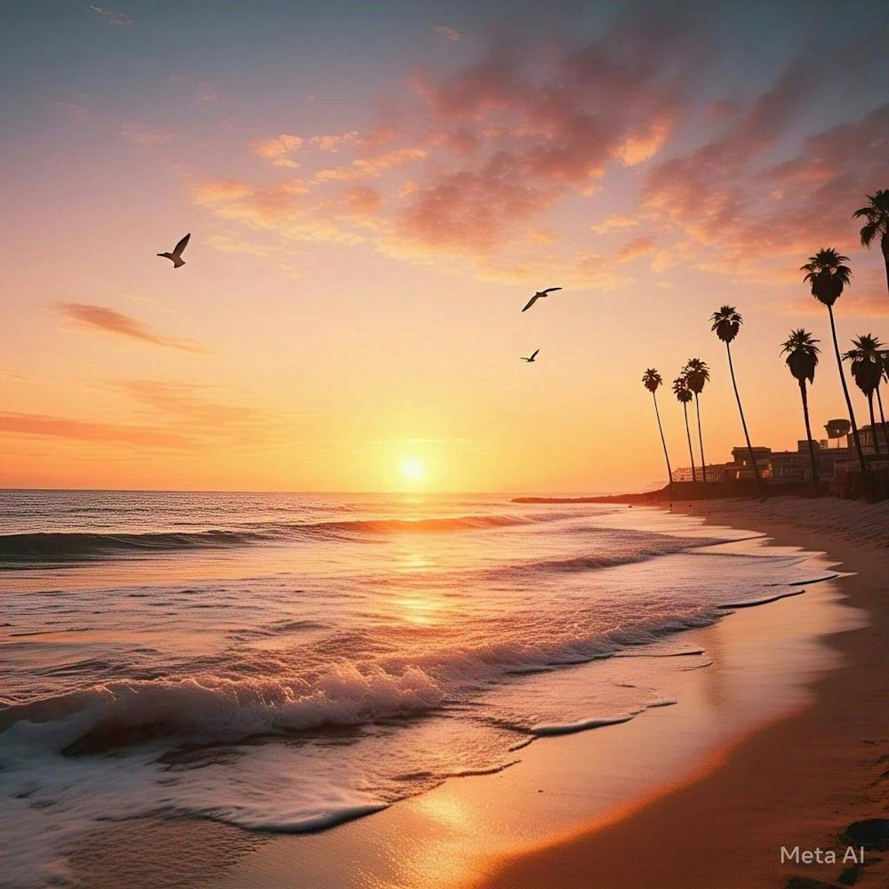 Sunset At The Beach 1