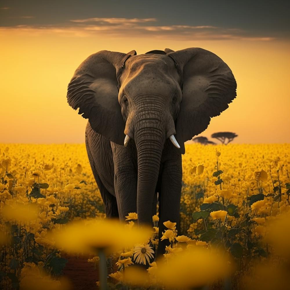 Elephant In The Field