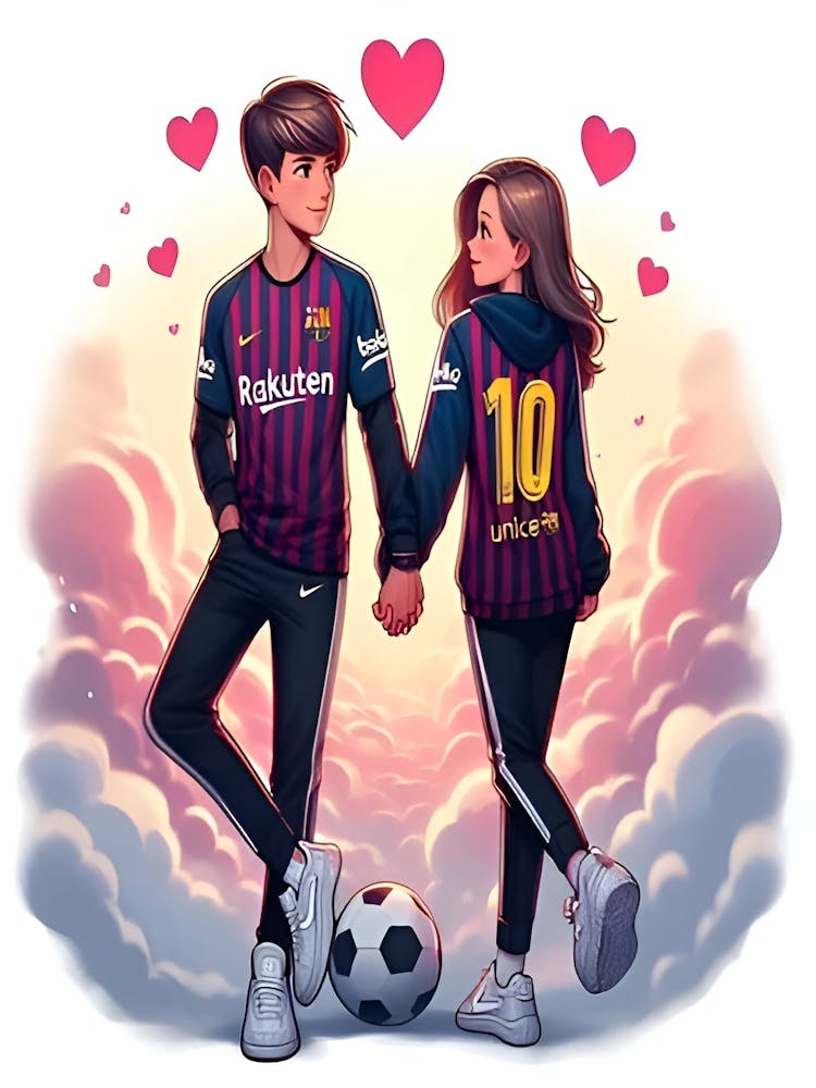 Barca couple ❤️ canvas
