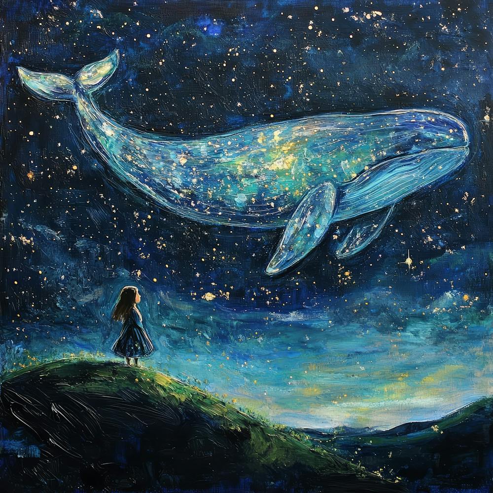 Whale In The Starry Night Sky 13