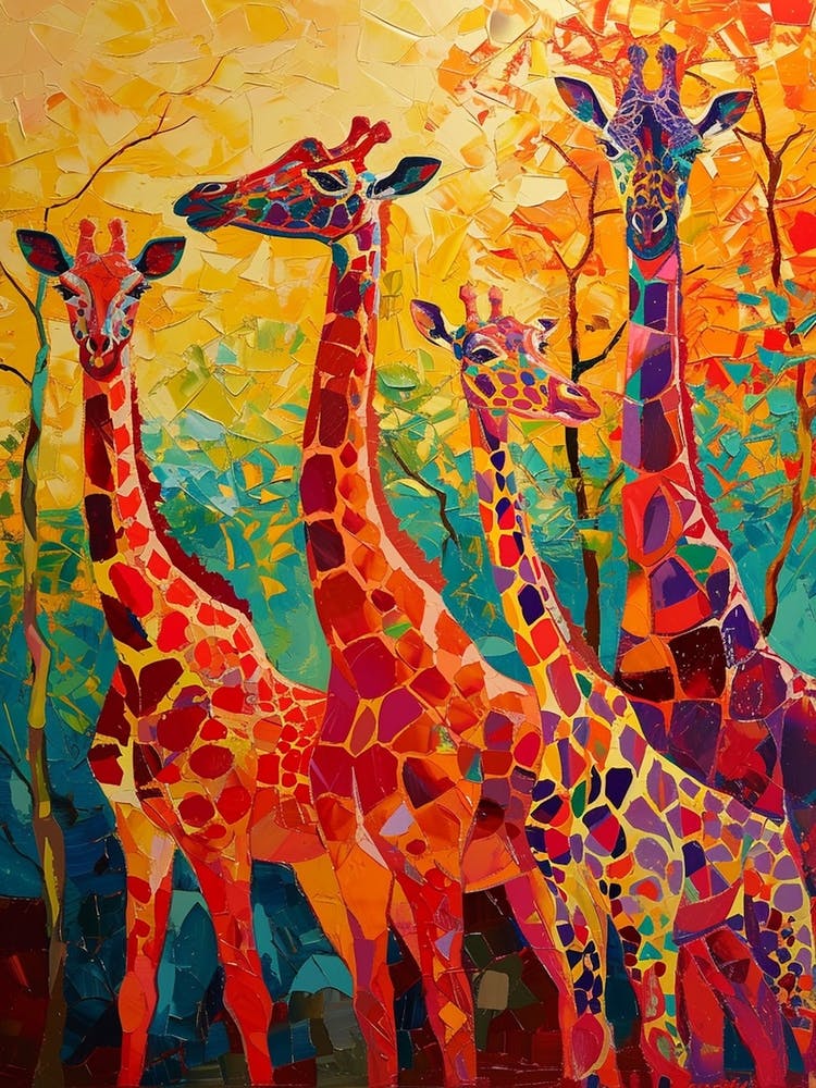 Geometric Pattern Of Giraffes 4