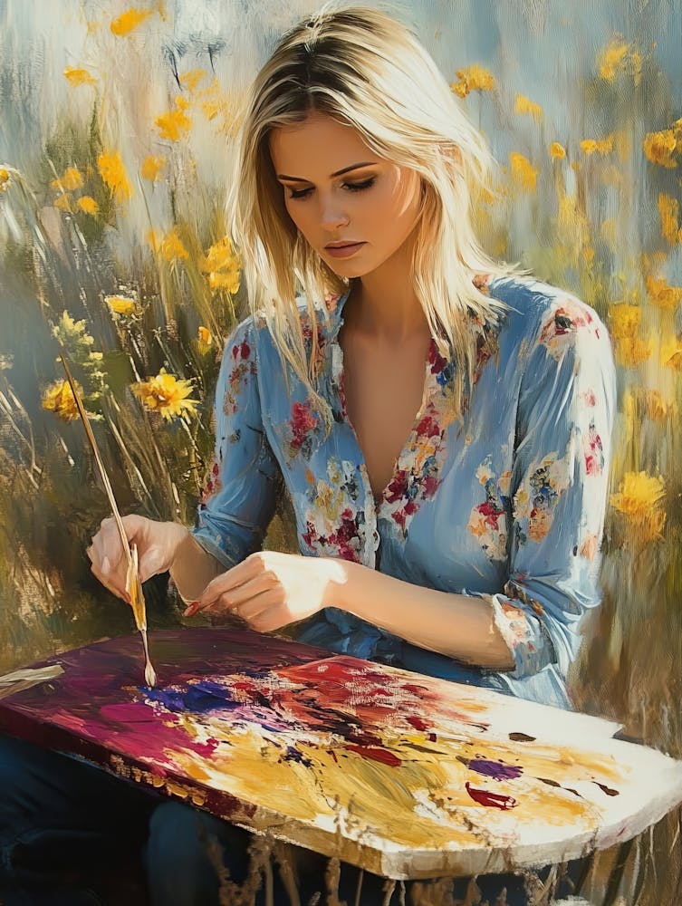 Artist Lily Painting