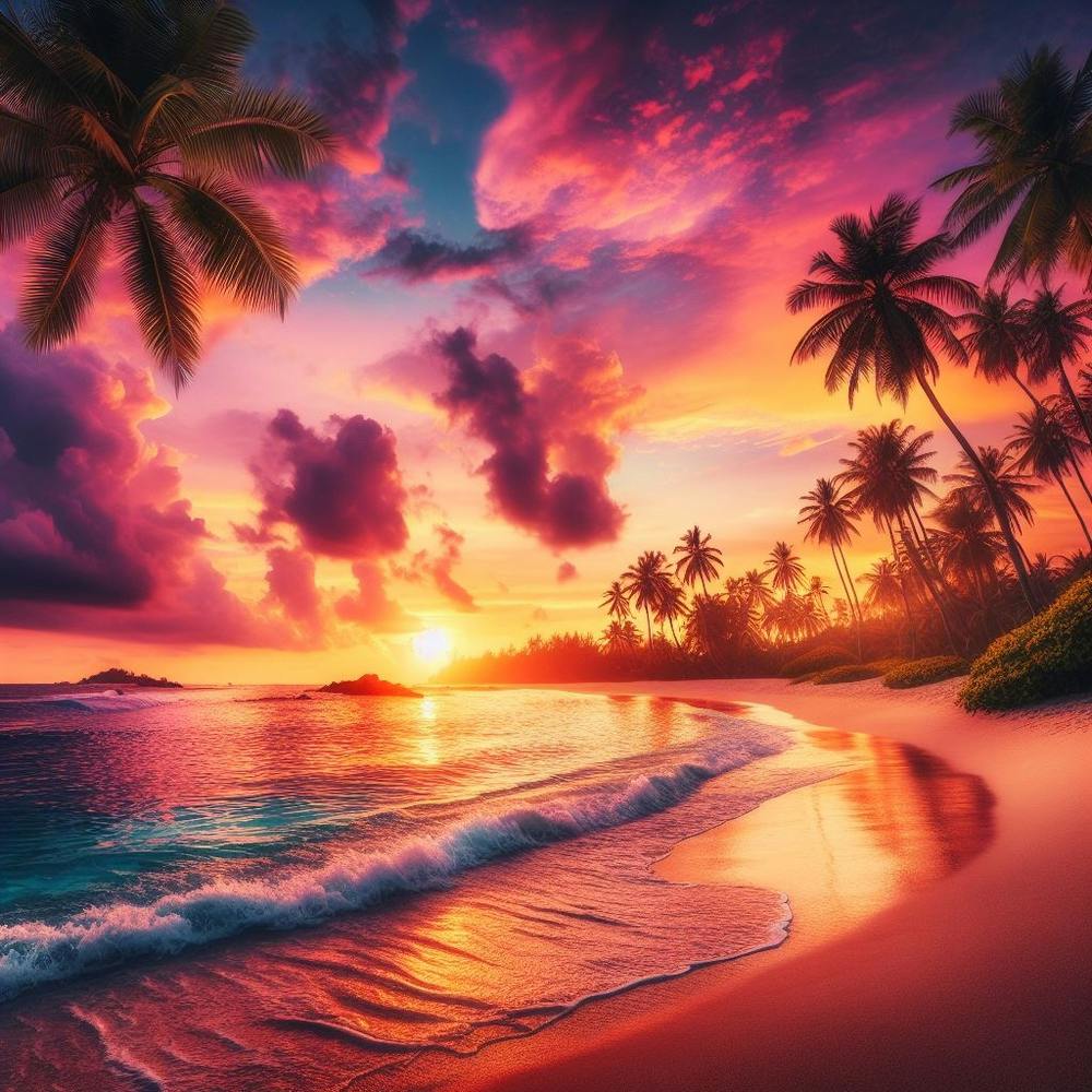 Sonnenuntergang am Strand 2