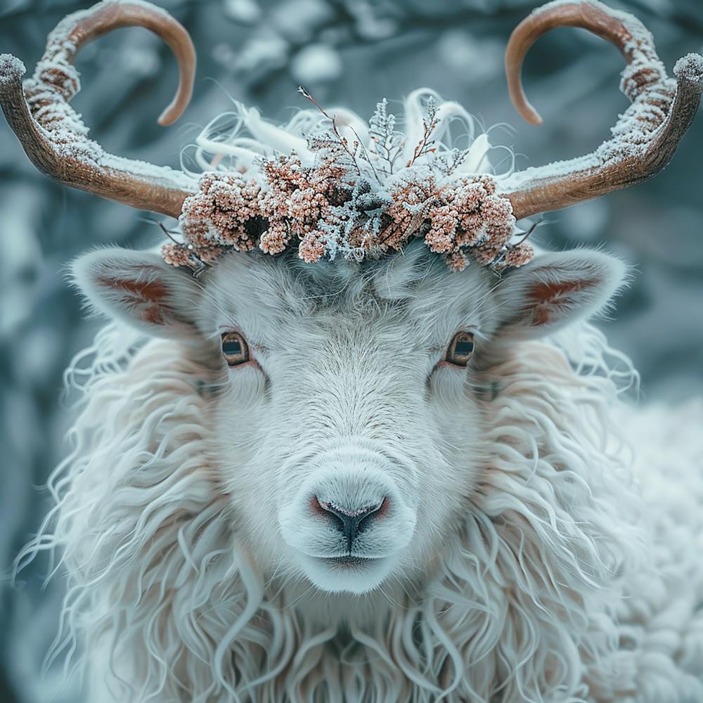 Snowy Sheep