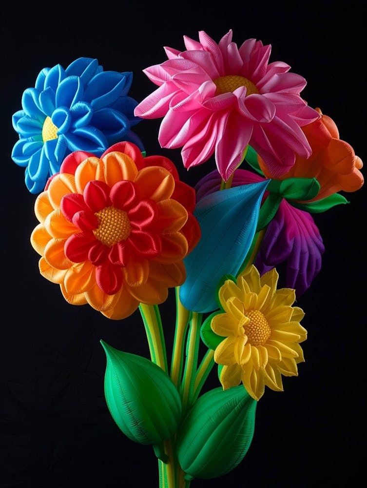 Helle aufblasbare Blumen Dahlie 1
