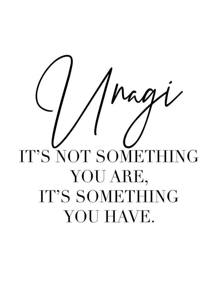 Unagi Its Not Something You Are Its Something You Have