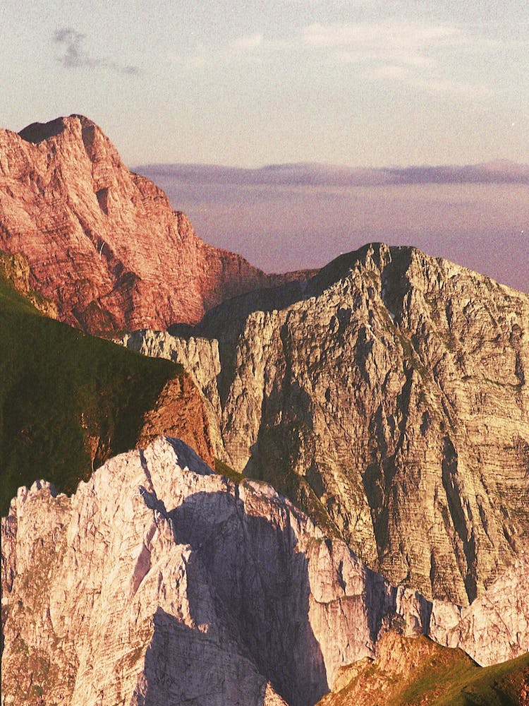 Vintage Mountain Landscape