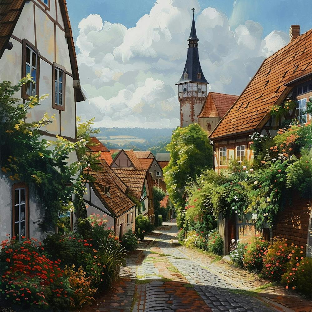 Street In Germany - Bavarian German Village
