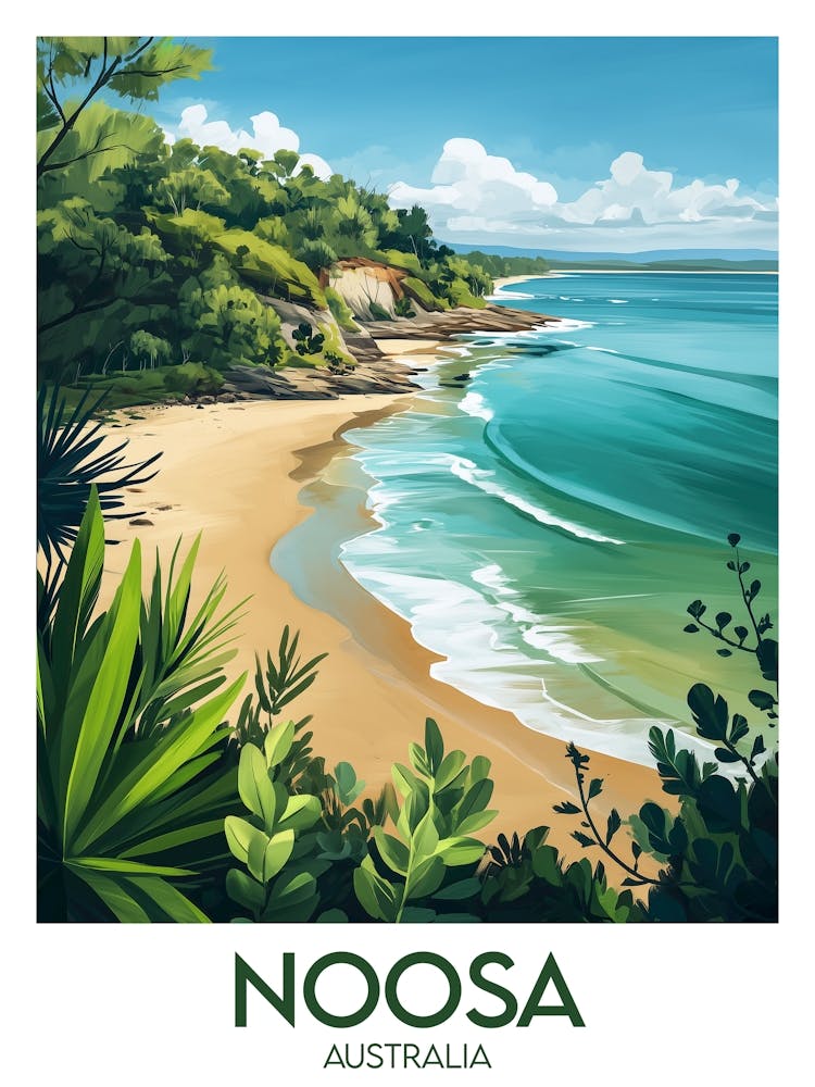 Affiche de voyage Noosa