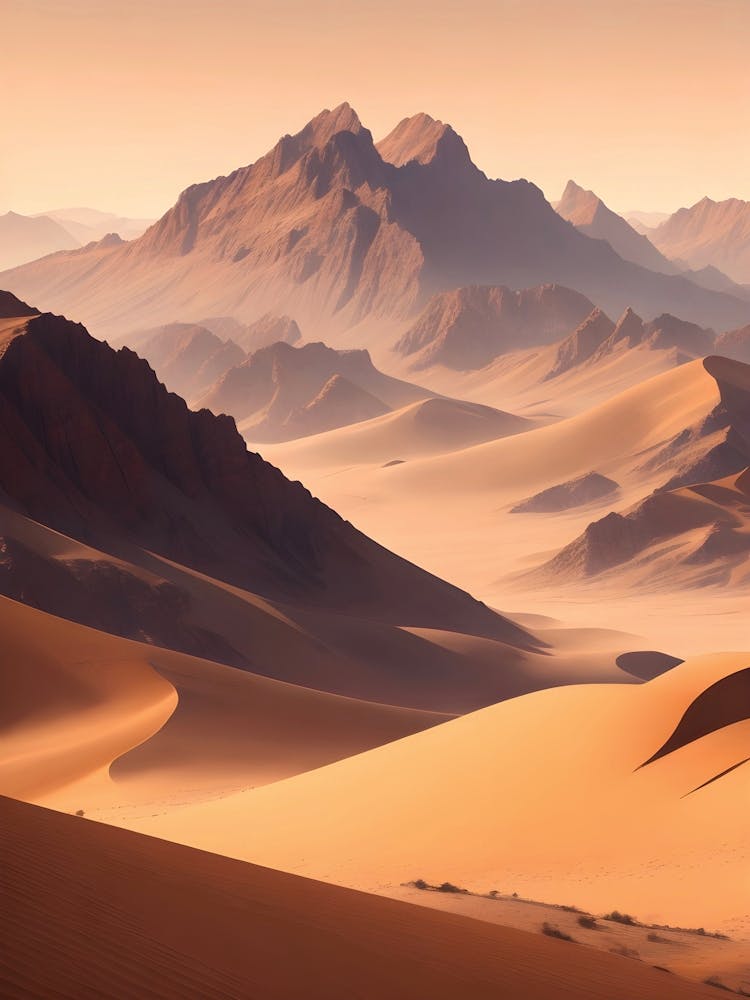 Mountainous Desert Landscape 1