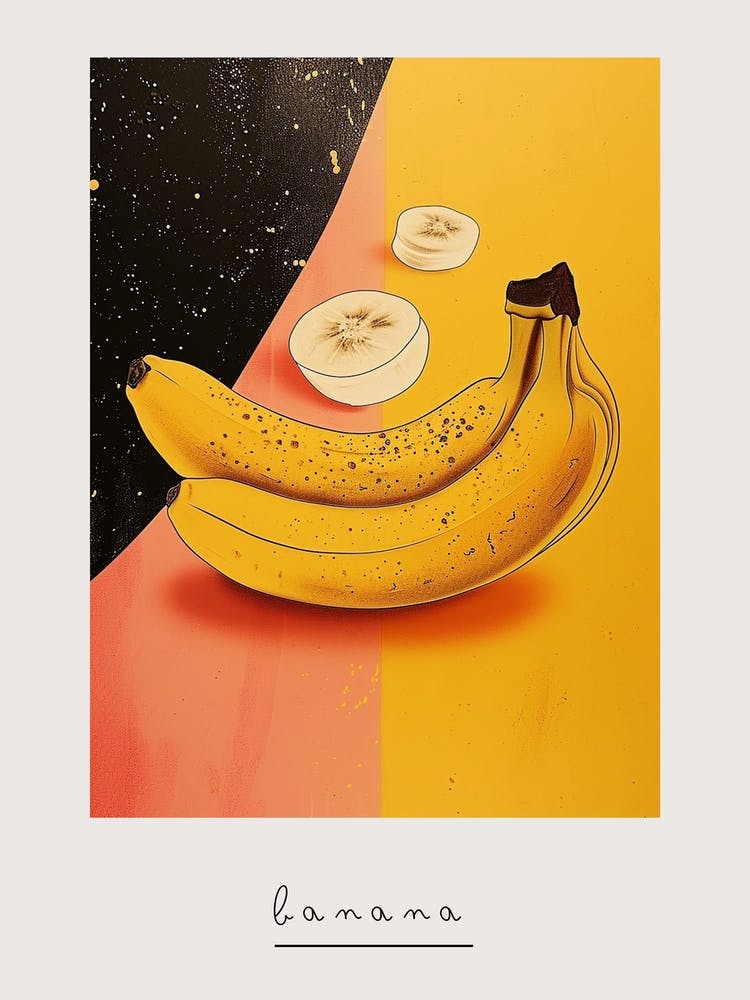Art Deco Banana Poster