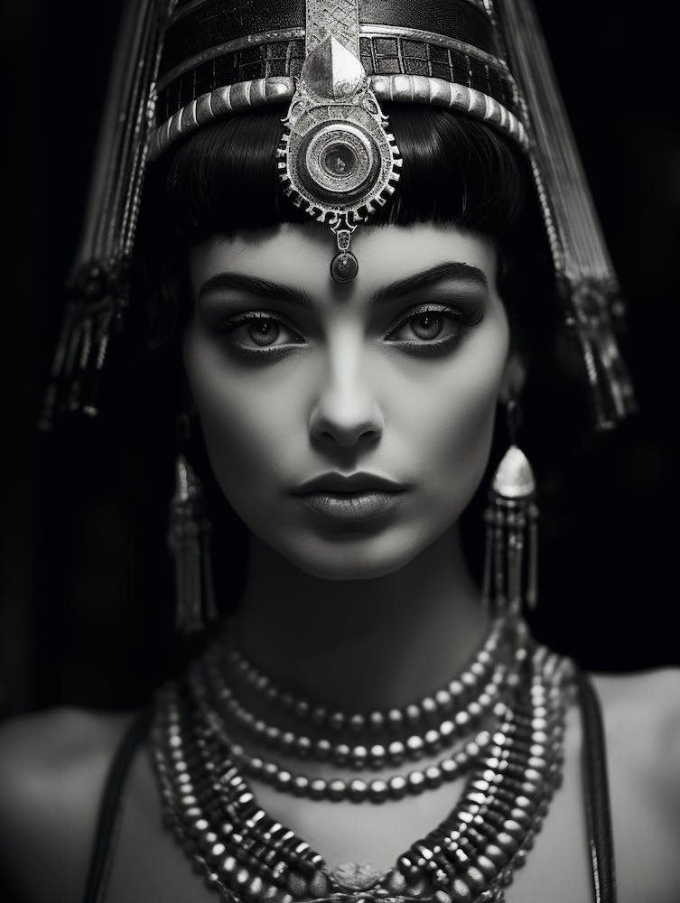 Black And White Photograph Of Cleopatra 2