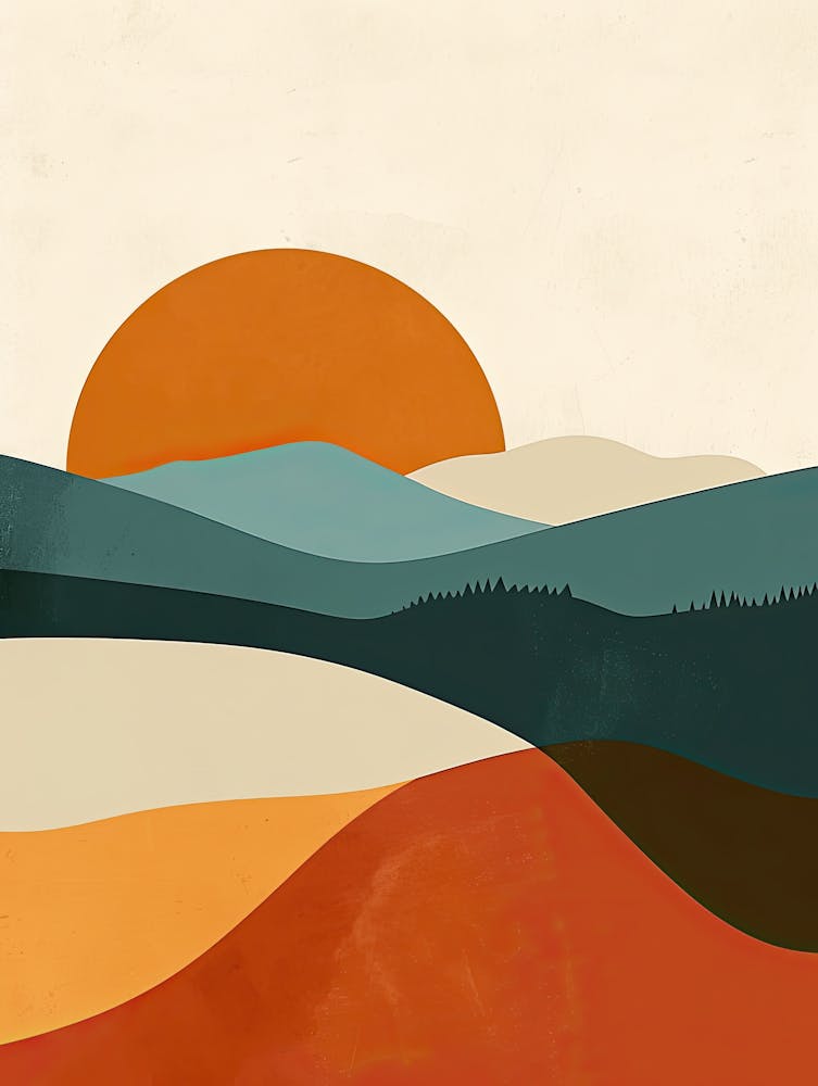 Sunset In The Mountains, Hygge