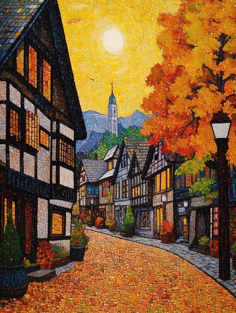 Leavenworth Washington Pointillism 12