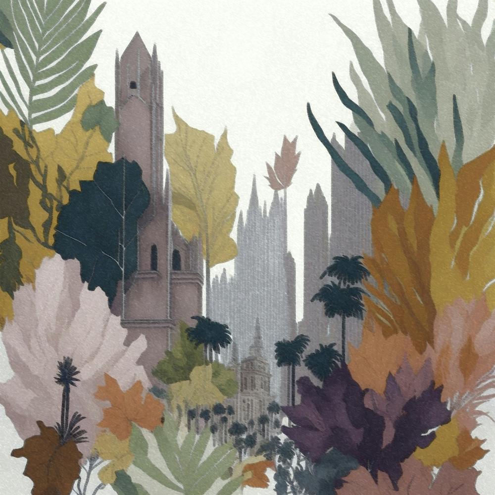 Paysage urbain floral