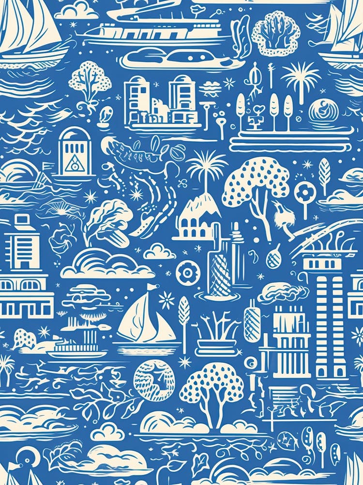 San Diego, California, Inspired Travel Pattern 1