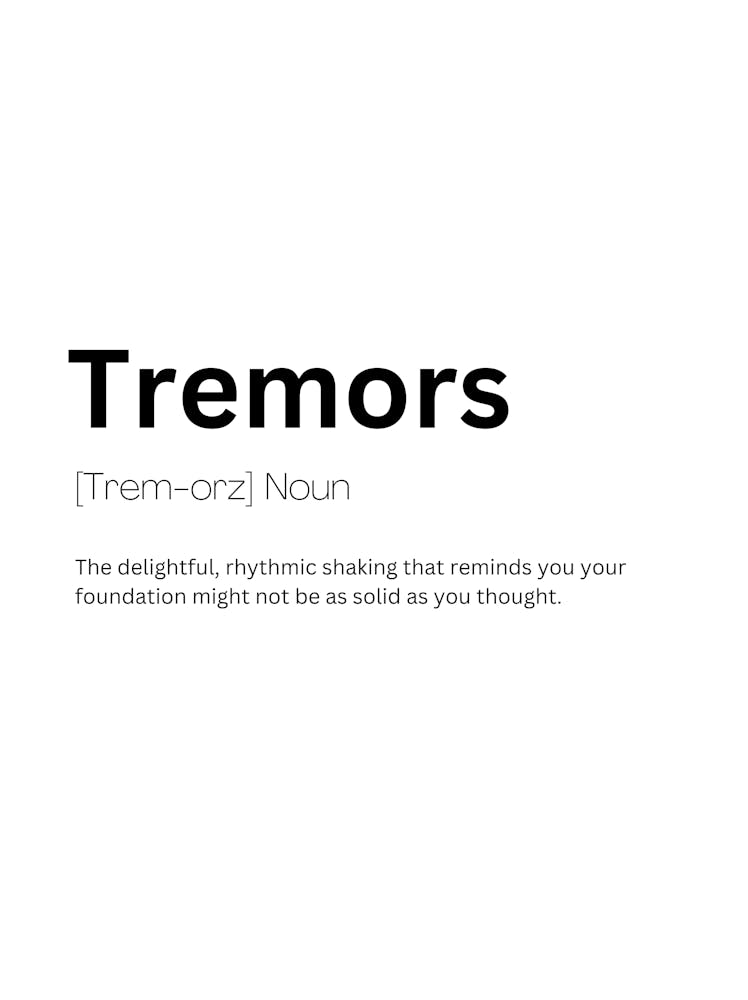 Tremors Definition Meaning