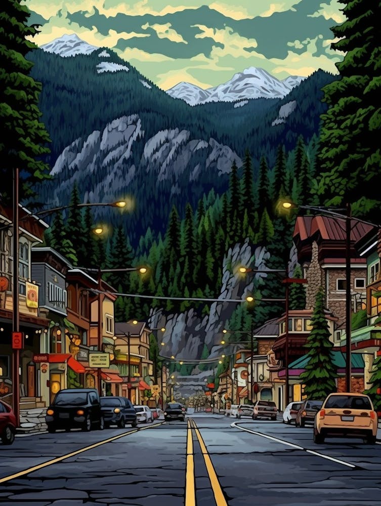 Leavenworth Washington Pointillismus 6