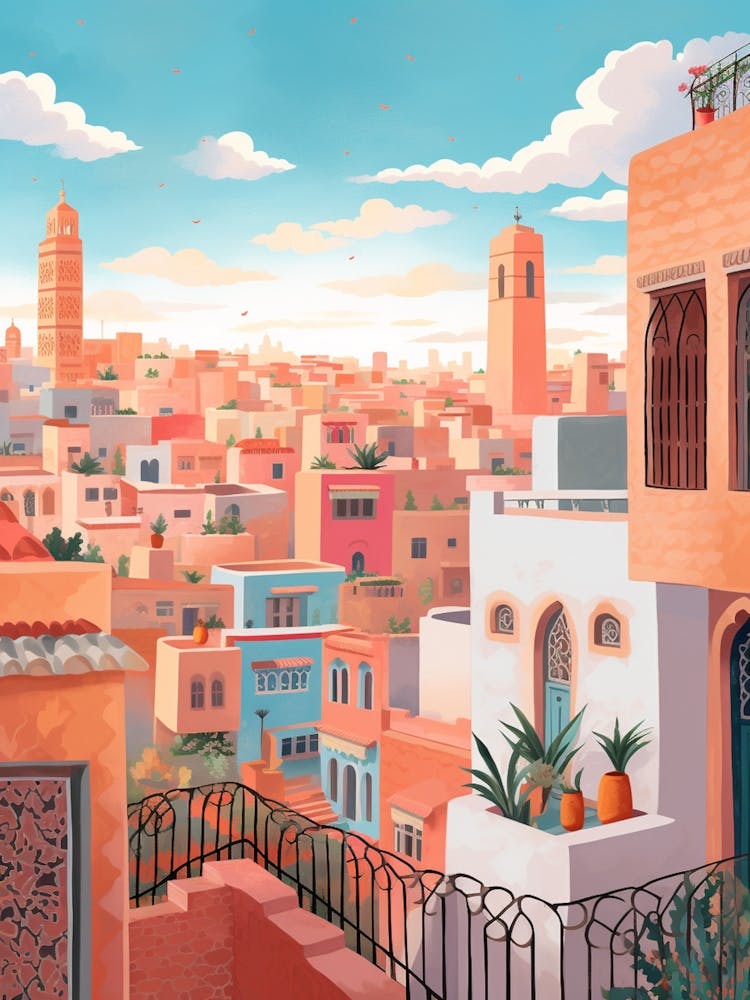Casablanca Morocco 1 Illustration
