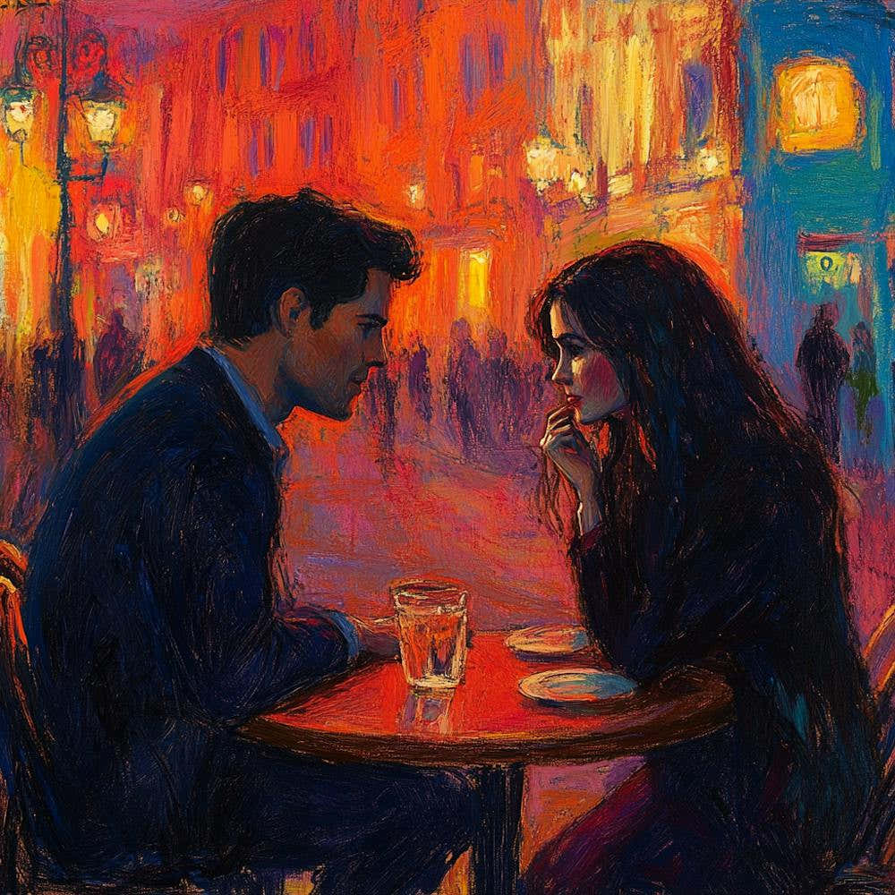 Couple At A Cafe