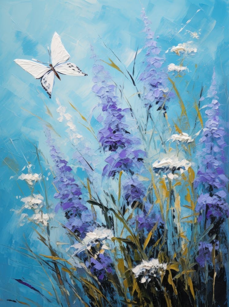 Butterfly In A Blue Sky