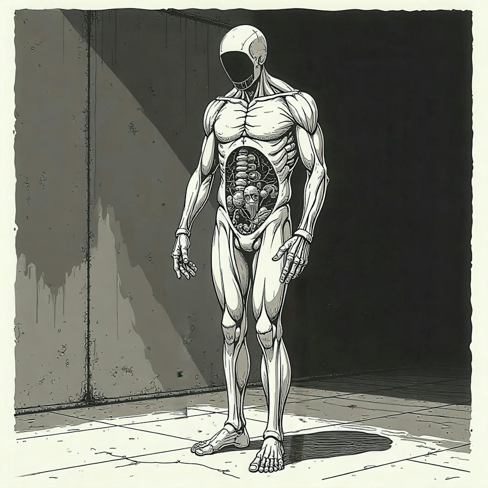 Man In A Skeleton