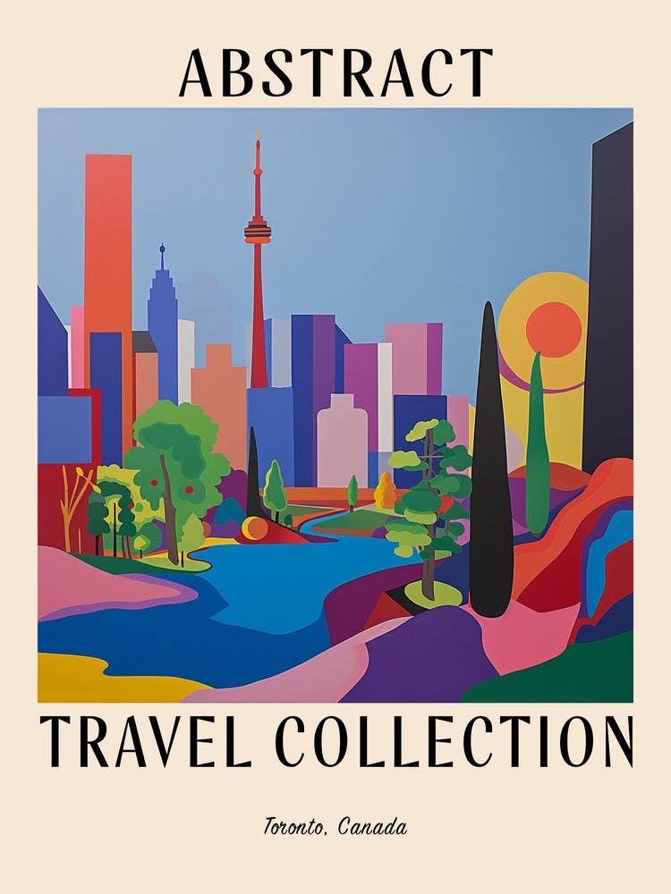 Abstract Travel Collection Poster Toronto Canada 6