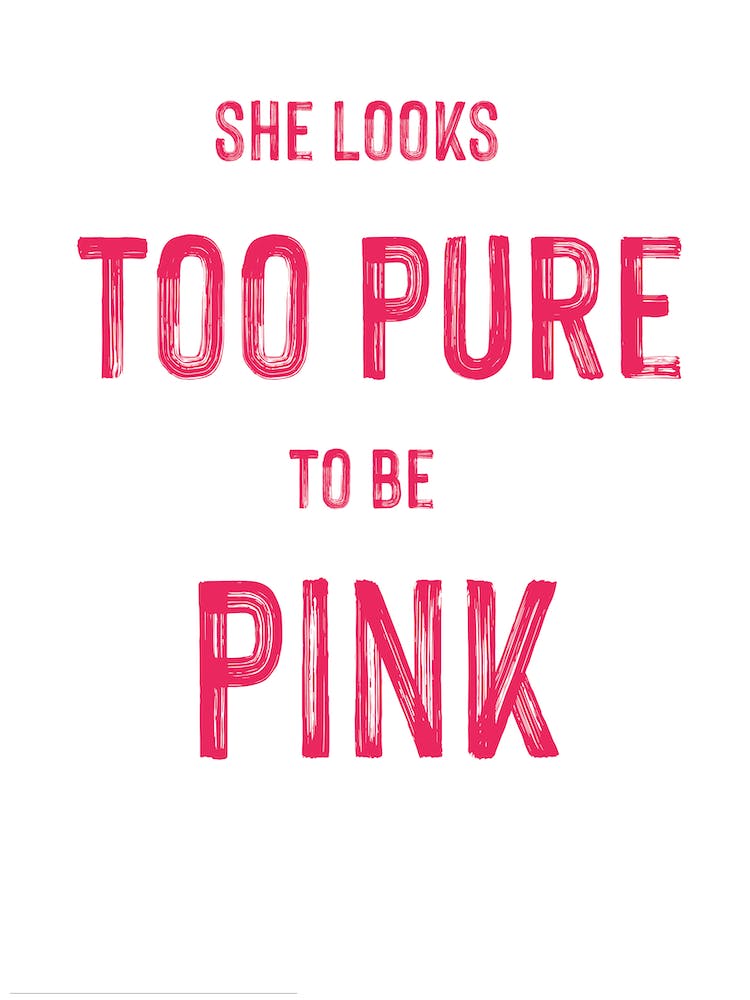 Grease, Too Pure To Be Pink, Tv, Art, Wall Print